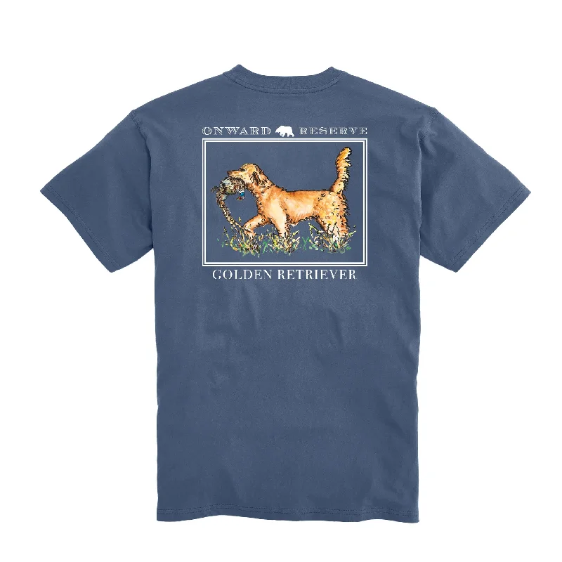 chartreuse tactical shorts -Golden Retriever Short Sleeve Tee