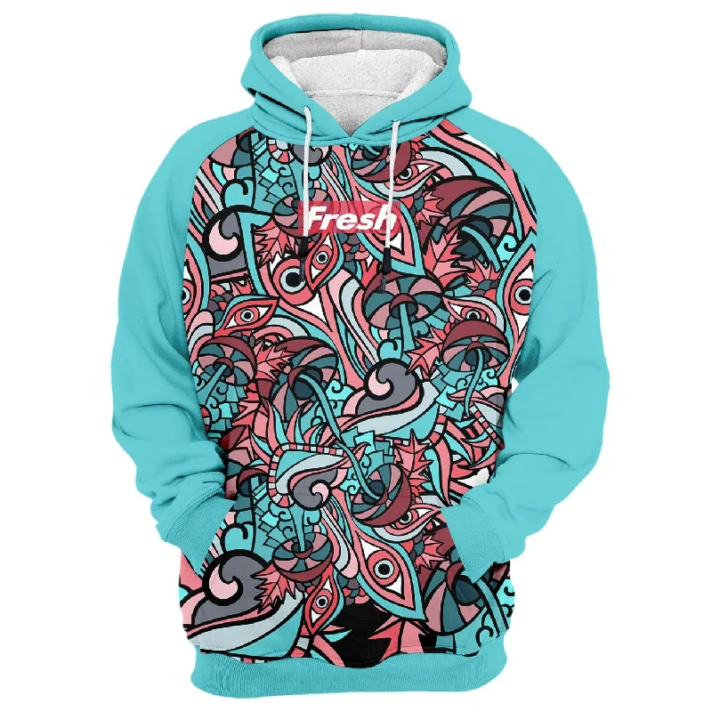 cable linen hoodie twist -Fresh Doodle Hoodie