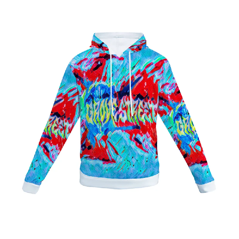 lightweight wool hoodie airy -Customizable Unisex All Over Print Plush Hoodies with Pockets