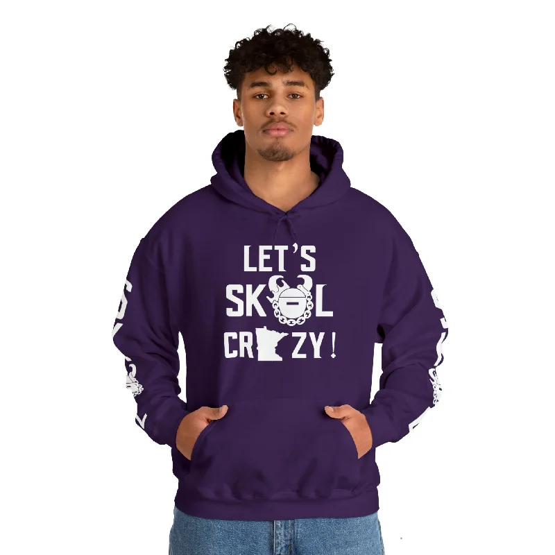 hoodie with lace cuffs -Unisex Heavy Blend™ Hooded Sweatshirt - Let's go Crazy! + Original (Sleeves)