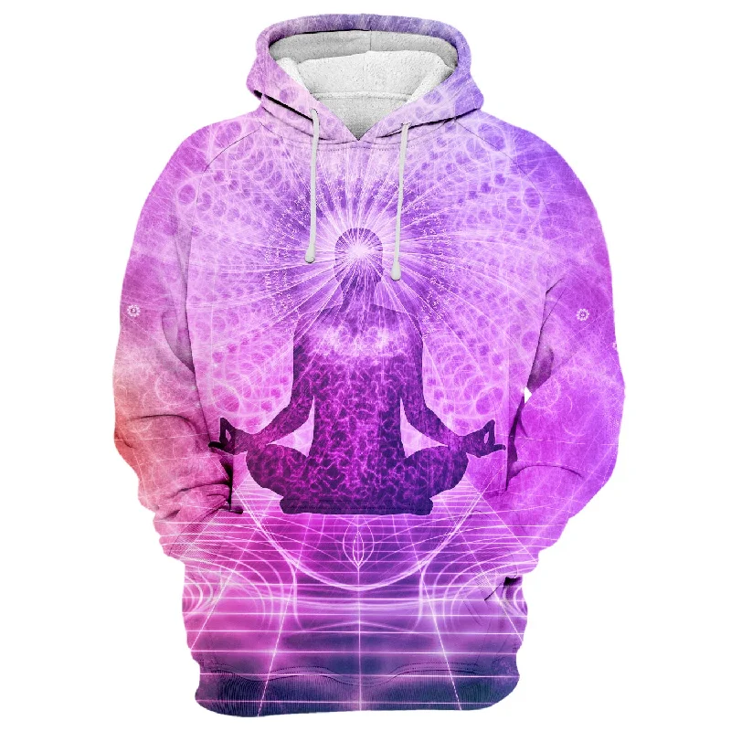 hoodie with wave pattern -Purple Spiritual Hoodie