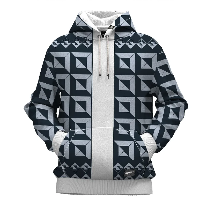 hoodie with houndstooth print -Porcelain Hoodie