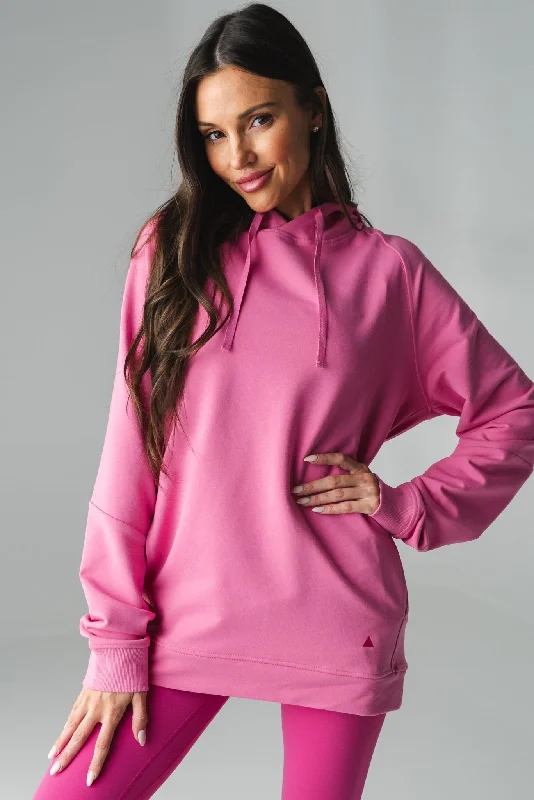 hoodie with flared hemline -Vitality Uni Studio Hoodie - Princess