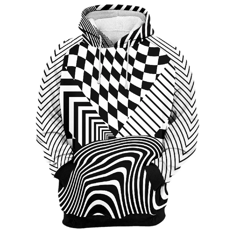 hoodie with block mix -Stripes Hoodie