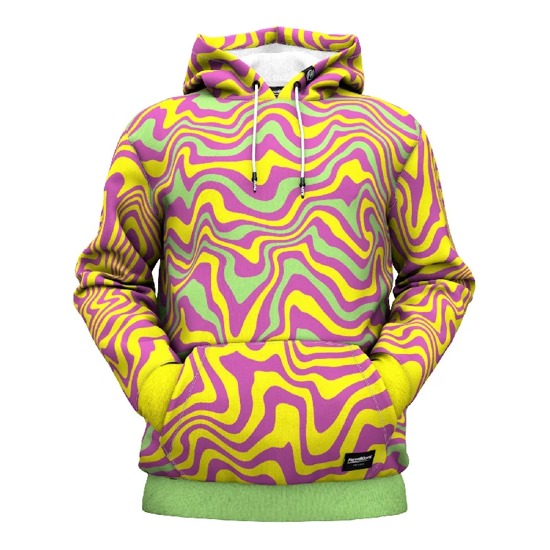 hoodie teens electric green -Stagger Hoodie