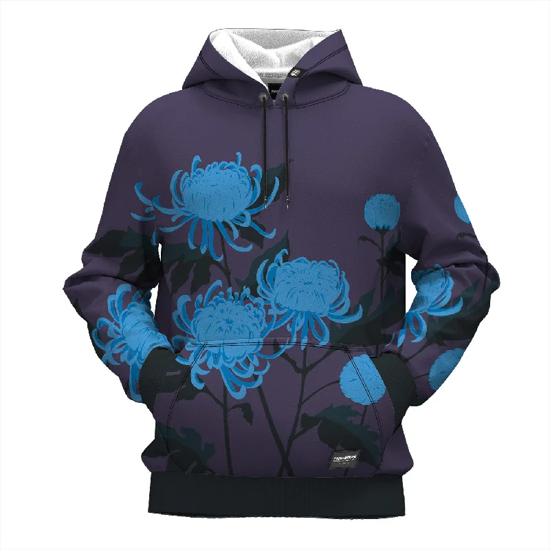 hoodie with flared cuffs -Chrysanthemum Hoodie