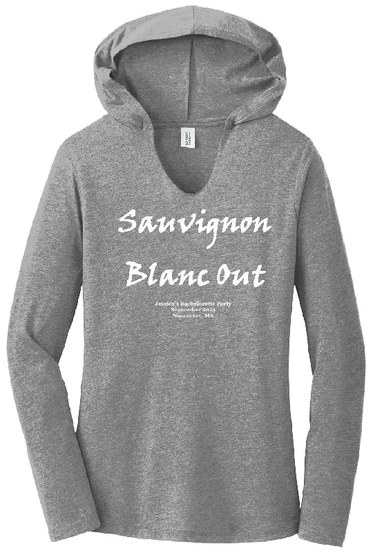 hoodie with pearl studs -Sauvignon Blanc Out Perfect Tri Long Sleeve Hoodie