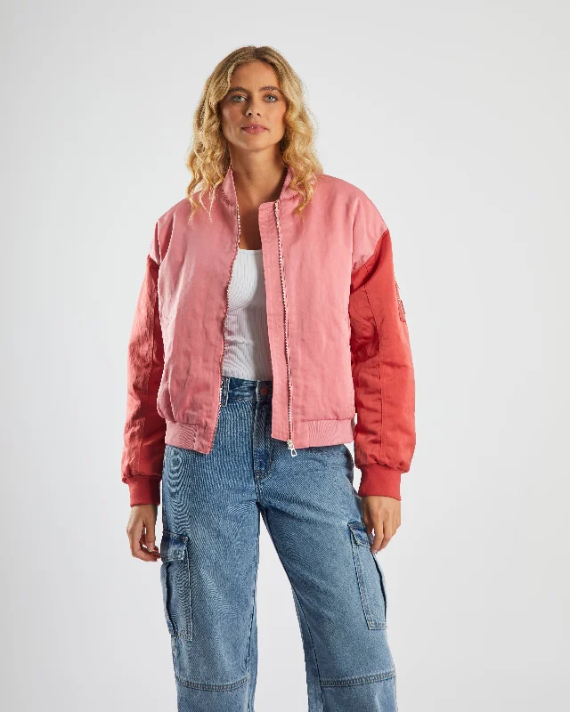 jacket with block design -Jetta Jacket Pink Blush