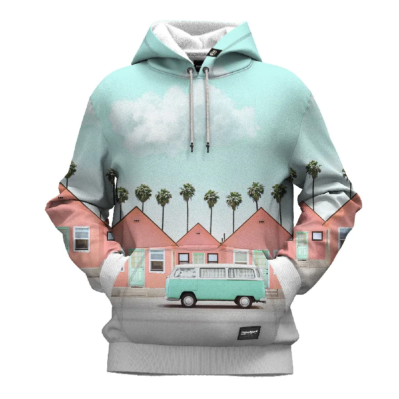 hoodie with check mix -PASTEL ST. Hoodie