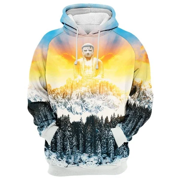 cable hemp hoodie twist -Sunrise Buddha Hoodie