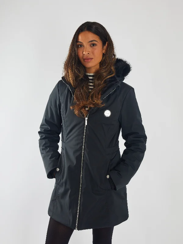 jacket with crystal hem -Oona Jacket Jet Black