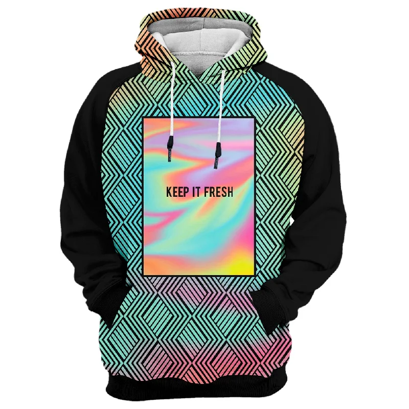 striped silk hoodie sleek -Keep It Fresh Hoodie