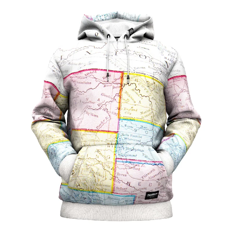 patterned corduroy hoodie bold -Colonialism Hoodie