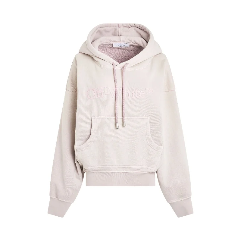 cable corduroy hoodie twist -Laundry Logo Casual Hoodie in Lilac