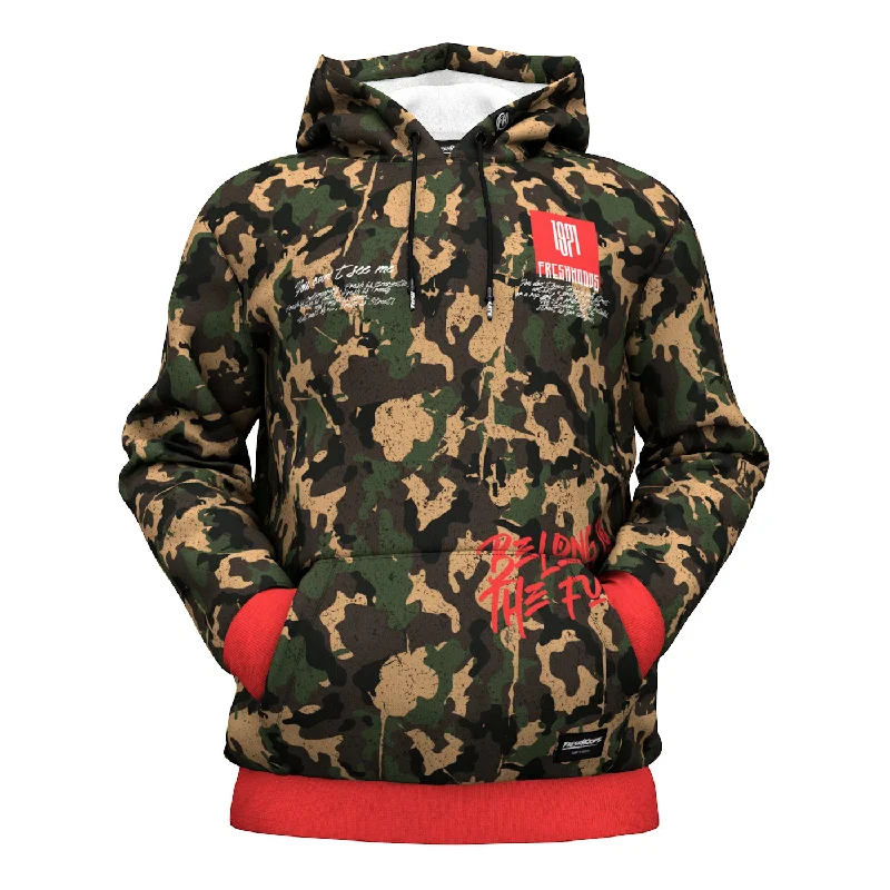 cable cotton hoodie twist -Fresh Nation Hoodie