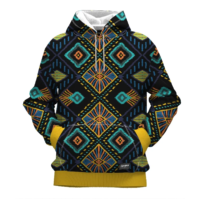 hoodie teens vivid cyan -Batik Hoodie