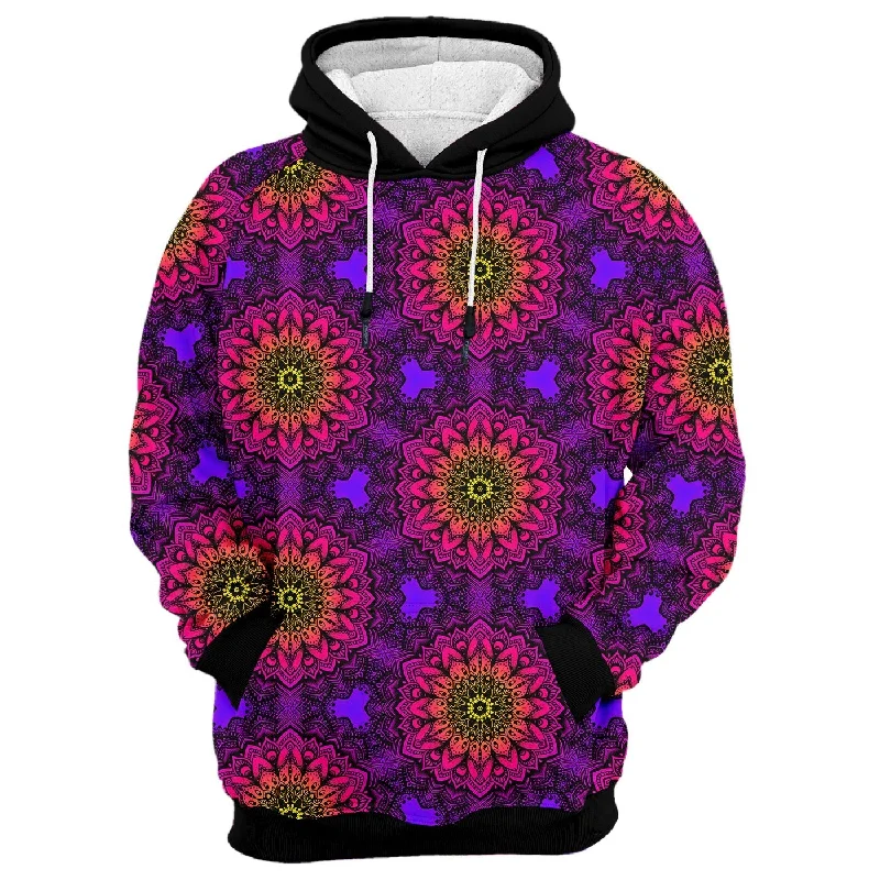 ombre hoodie gradient design -Mandala Effect Hoodie