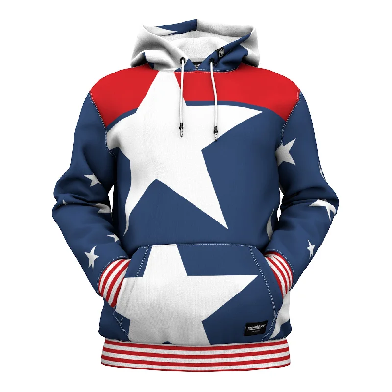 hoodie with crystal trim -Big Stars Hoodie