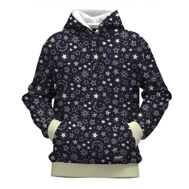 jet hoodie dark sheen -Mini Star Hoodie