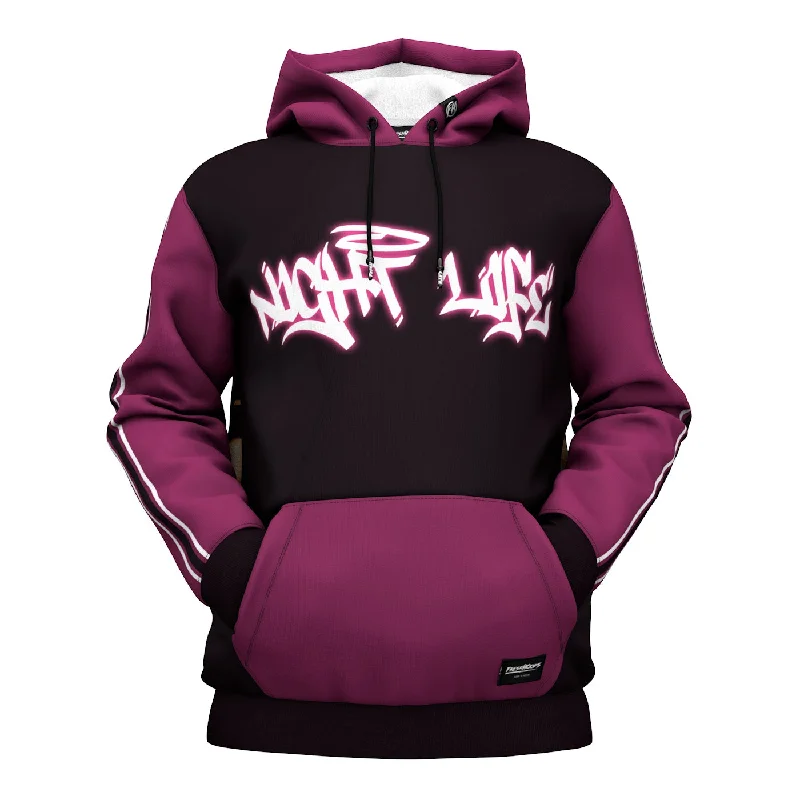 hoodie kids boat print -Neons In The Night Hoodie