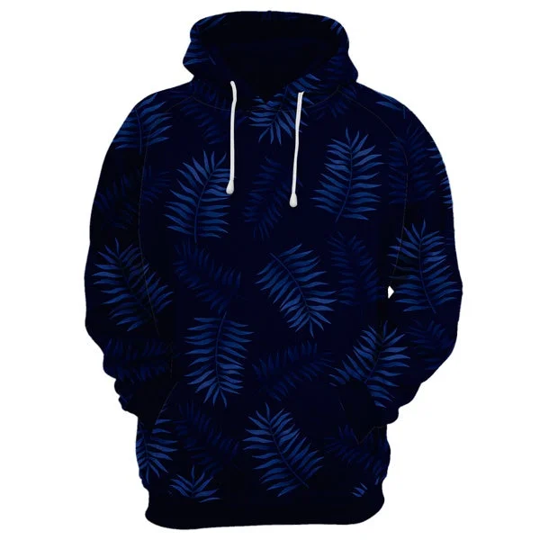 bomber hoodie men rugged -Off Blue Hoodie