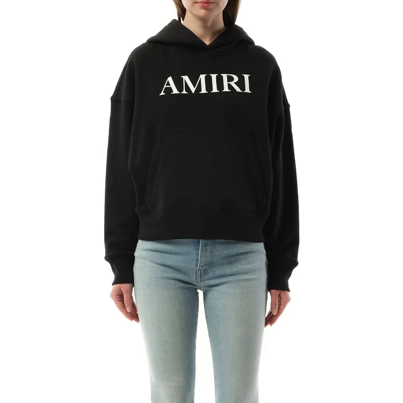 hoodie teens bold red -Amiri Core Logo Hoodie in Black/White