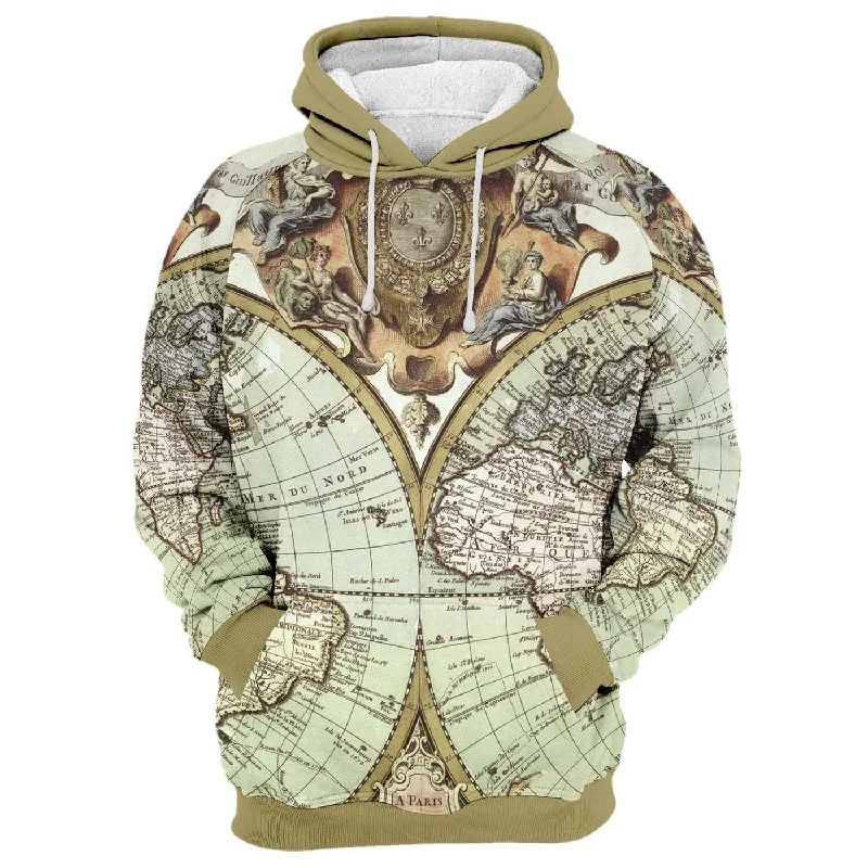 hoodie kids space print -Map A Paris Hoodie