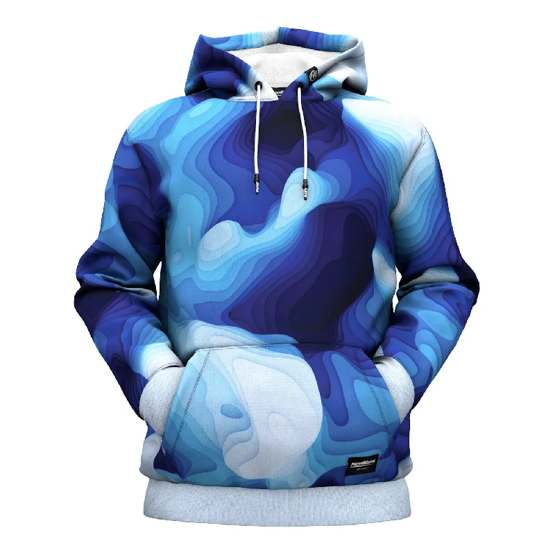 hoodie kids shark print -Layers Of Depth Hoodie