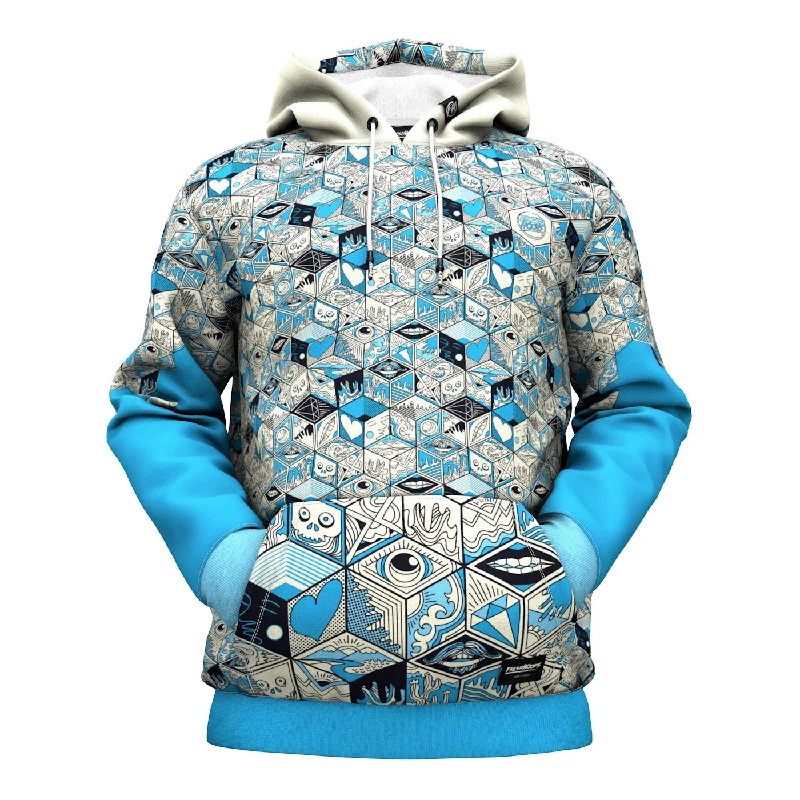 opal hoodie cool hue -Pop Up Cube Hoodie