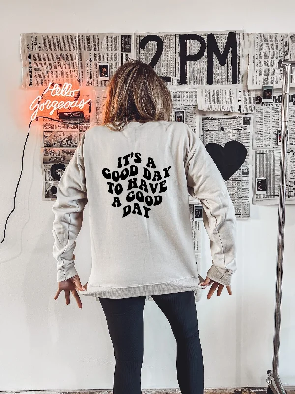 short sweatshirts sporty vibe -Talk Style to Me Crewneck Sweatshirt