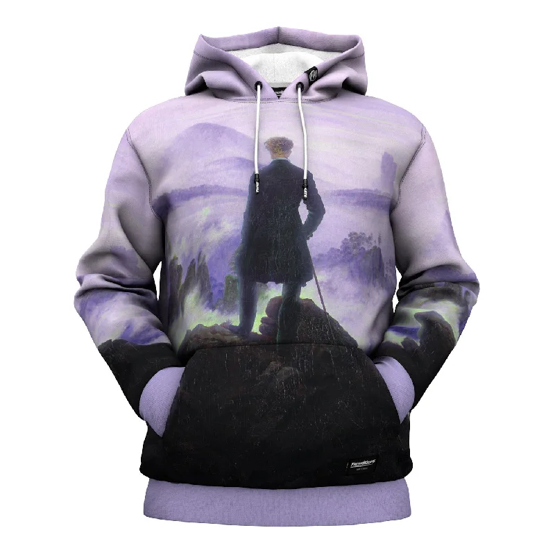 hoodie with satin hemline -Wanderer Hoodie