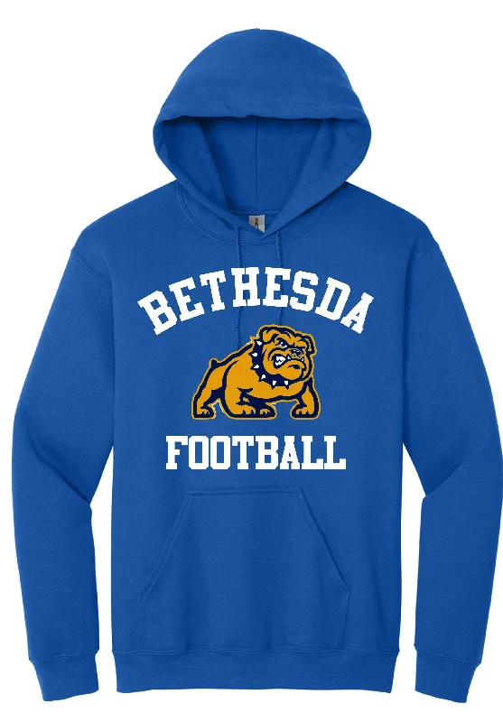 hoodie with ribbed hood -Royal Blue Bethesda Bulldogs Hoodie