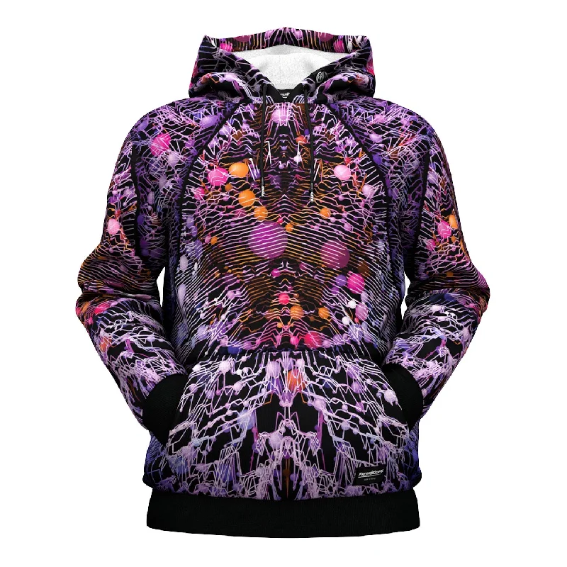 short hoodie sporty vibe -Mystical Crystal Hoodie