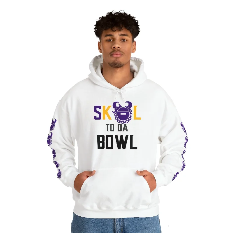 short hoodie urban style -Unisex Heavy Blend™ Hooded Sweatshirt - to da BOWL + Game Day Helmet (Sleeves)