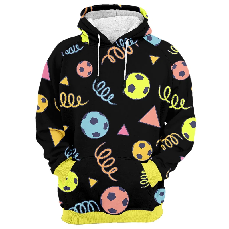 hoodie teens bold orange -Soccer Ball Hoodie