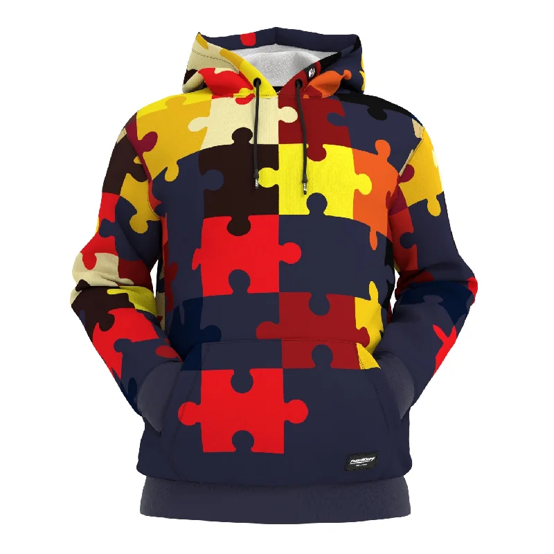 modal hoodie silky soft -Puzzled Hoodie