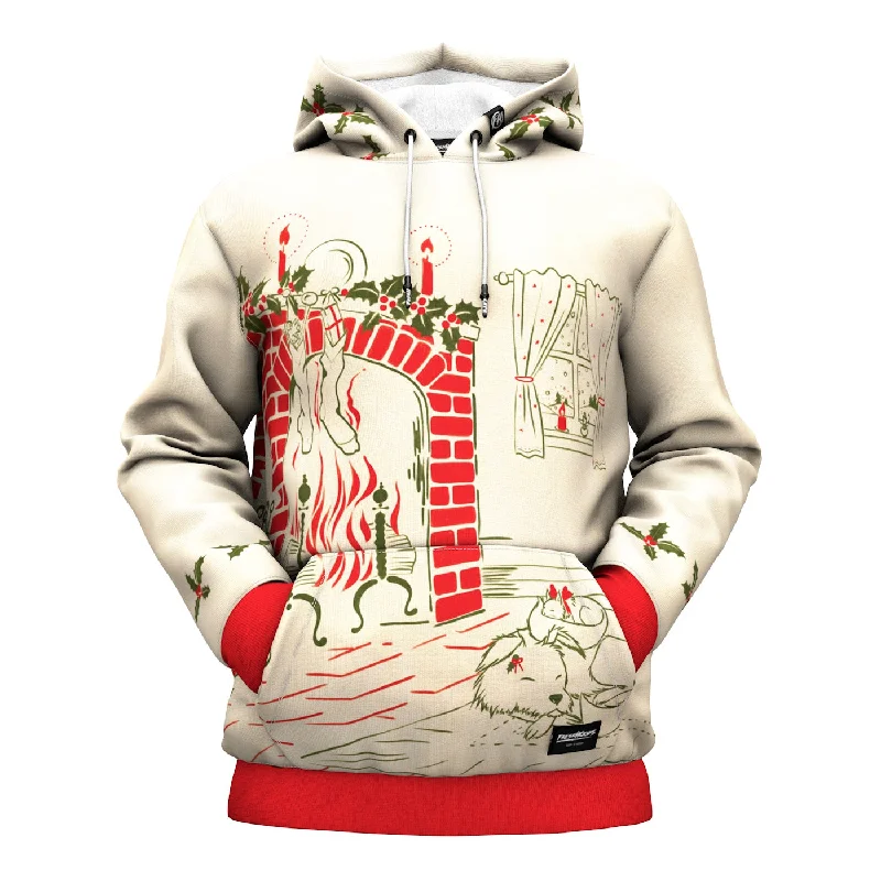 hoodie with pearl trim -By The Fireplace Hoodie