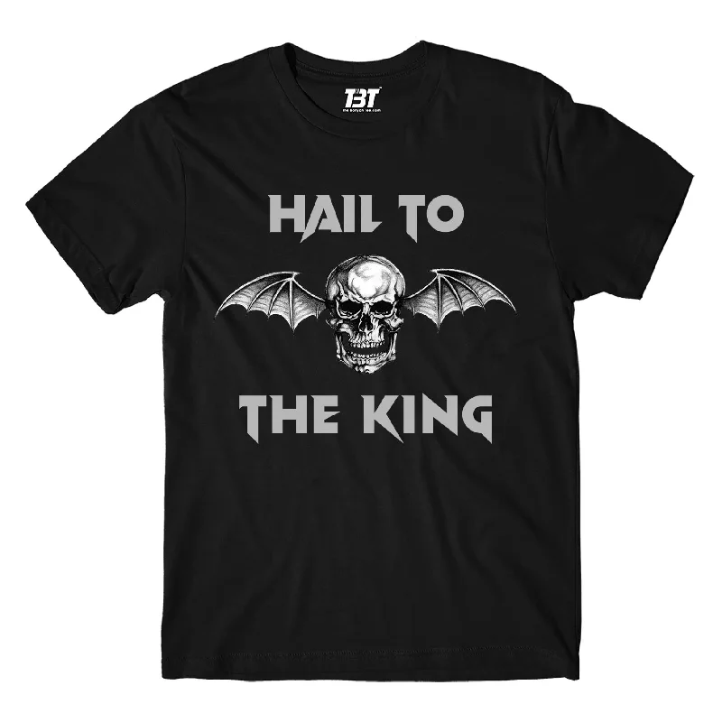 linen white t-shirts -Avenged Sevenfold T shirt - Hail To The King