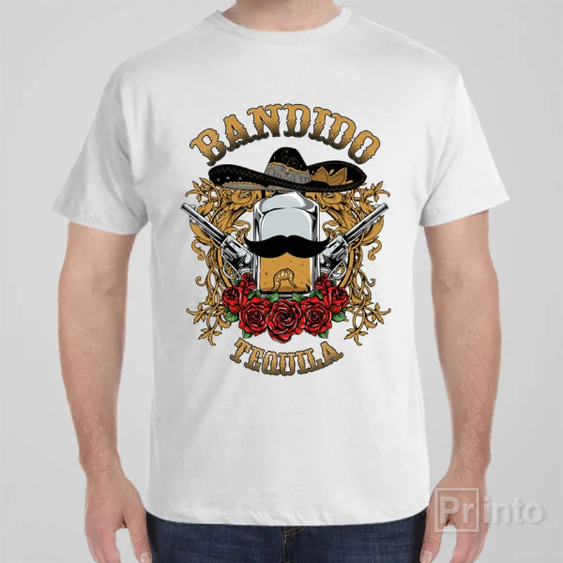 diagonal soft t-shirts -Bandido Tequila - T-shirt