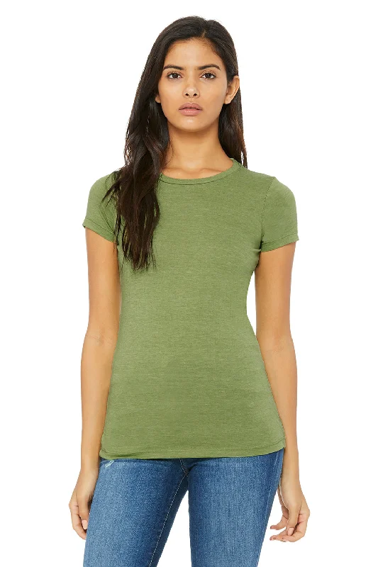 lilac dusk t-shirts -Bella + Canvas Womens The Favorite Short Sleeve Crewneck T-Shirt - Heather Green