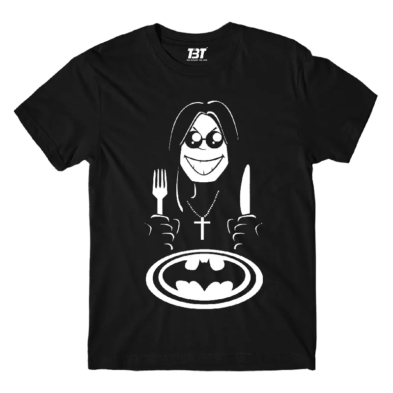 scalloped edge t-shirts -Black Sabbath T shirt - Bat Meal