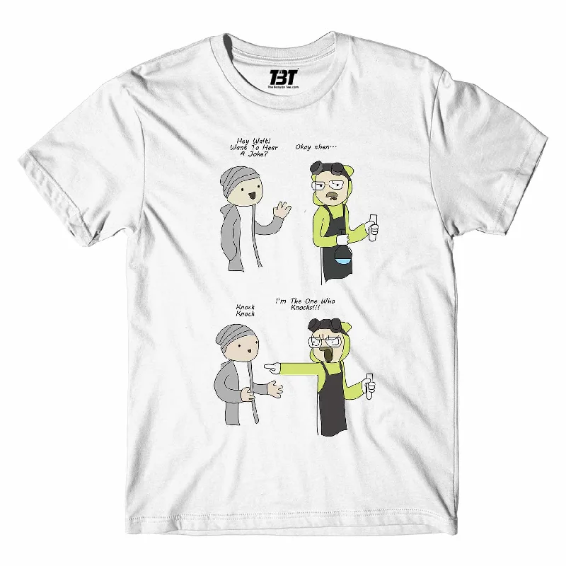 cuffed sleeve t-shirts -Breaking Bad T shirt - I Am The One Who Knocks