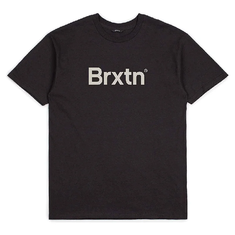 mock neck t-shirts -Brixton Gate Premium T-Shirt Black