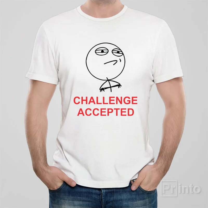 maternity bold t-shirts -Challenge accepted