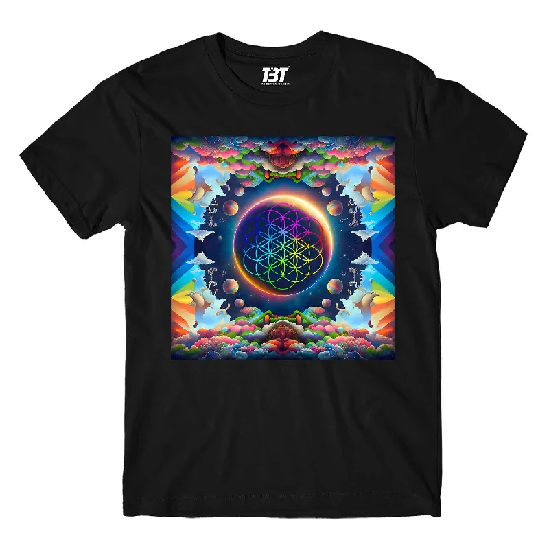 navy relaxed t-shirts -Coldplay T shirt - Kaleidoscopic Dreams