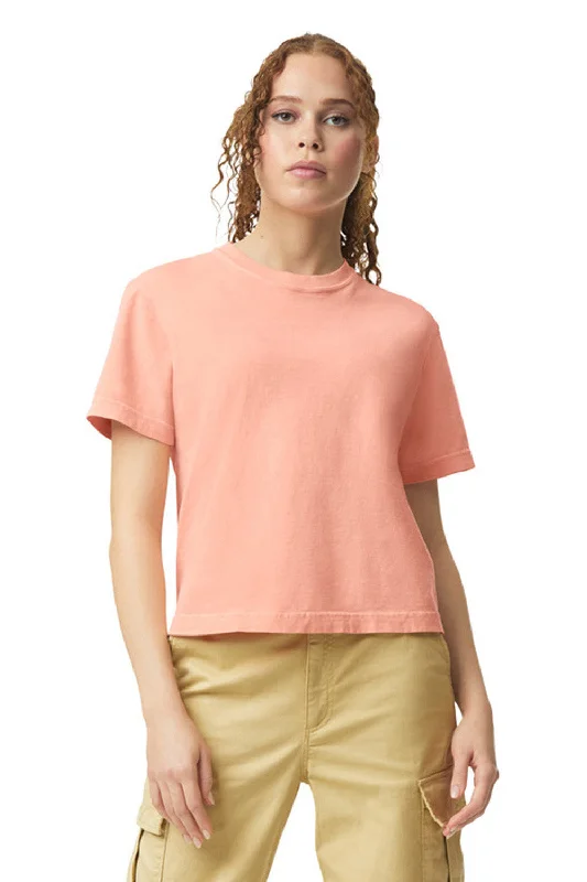 desert camo t-shirts -Comfort Colors Womens Short Sleeve Crewneck T-Shirt - Peachy