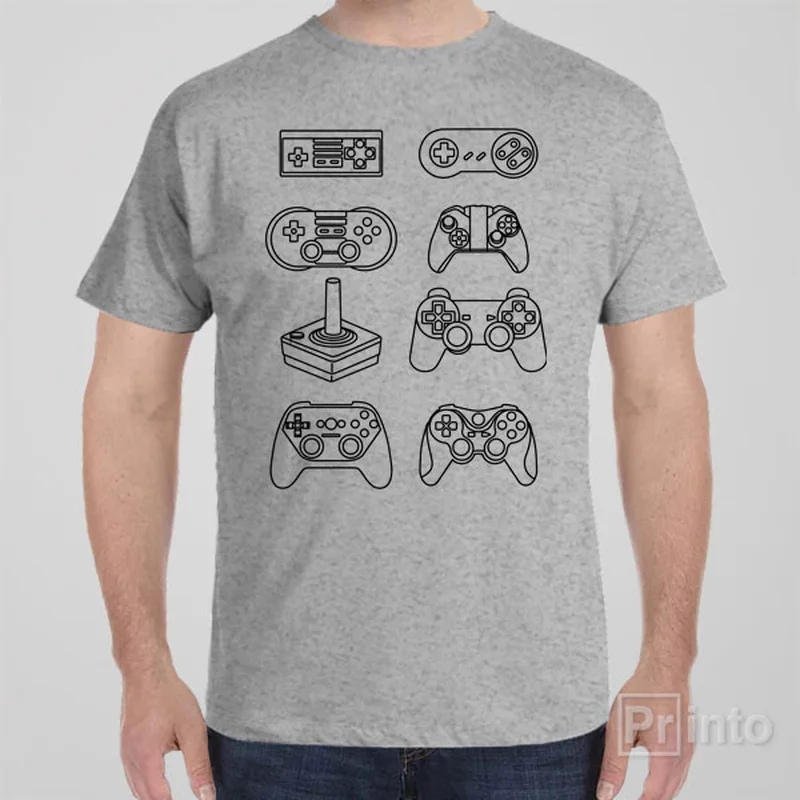 rainbow stripe t-shirts -Controller evolution - T-shirt