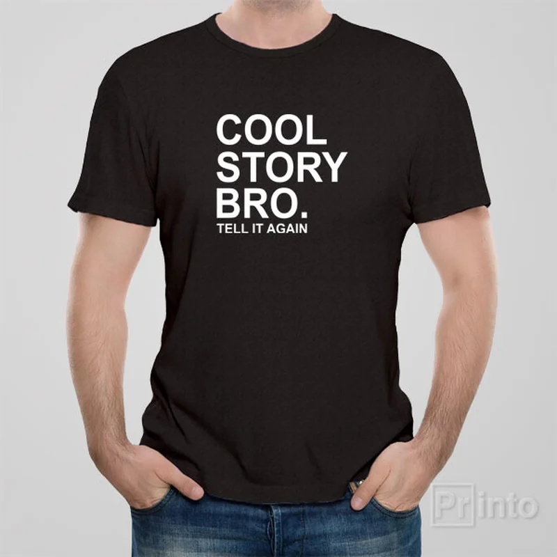 turmeric bold t-shirts -Cool story bro. Tell it again - T-shirt