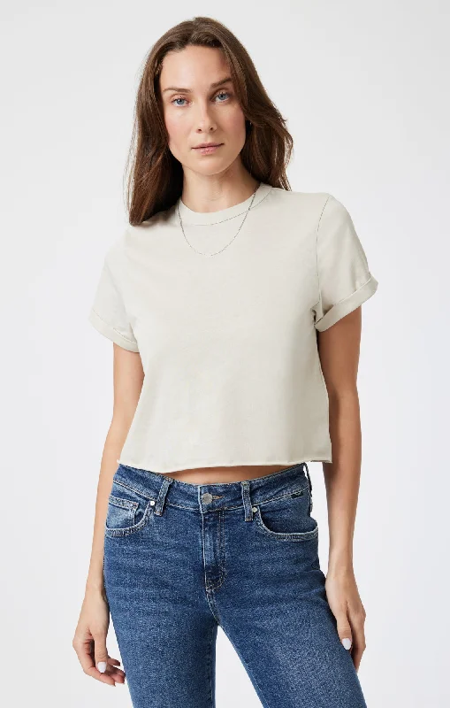 tangerine t-shirts -CROPPED T-SHIRT IN MOONSTRUCK