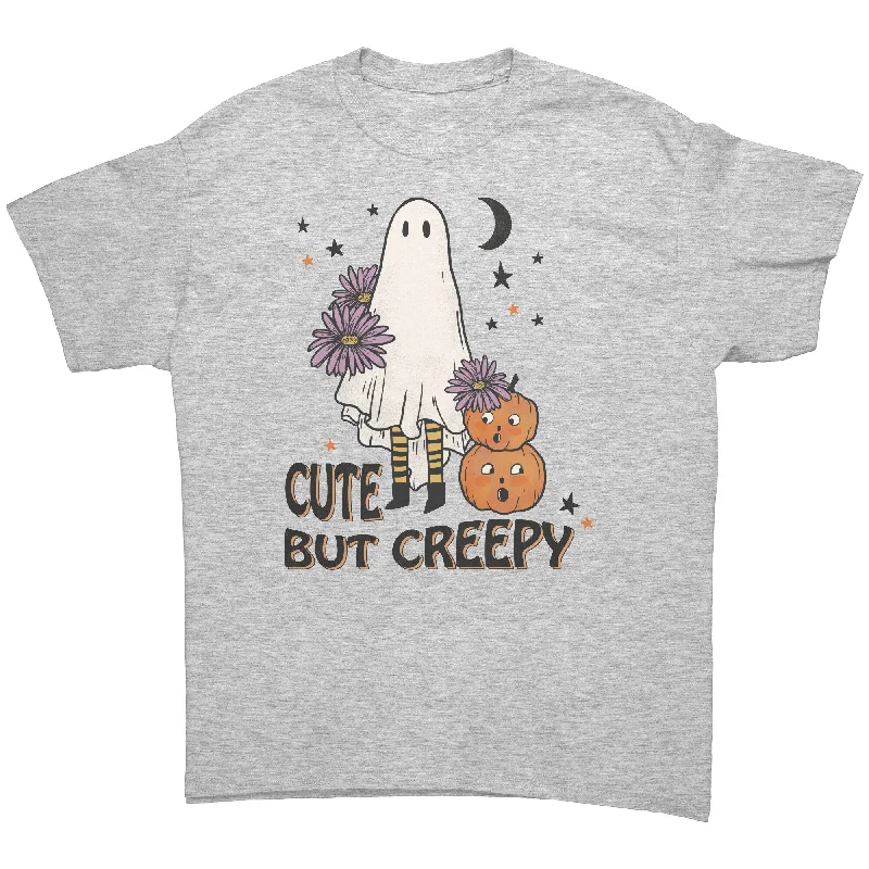 fern green t-shirts -Cute but Creepy Halloween Unisex T-Shirt